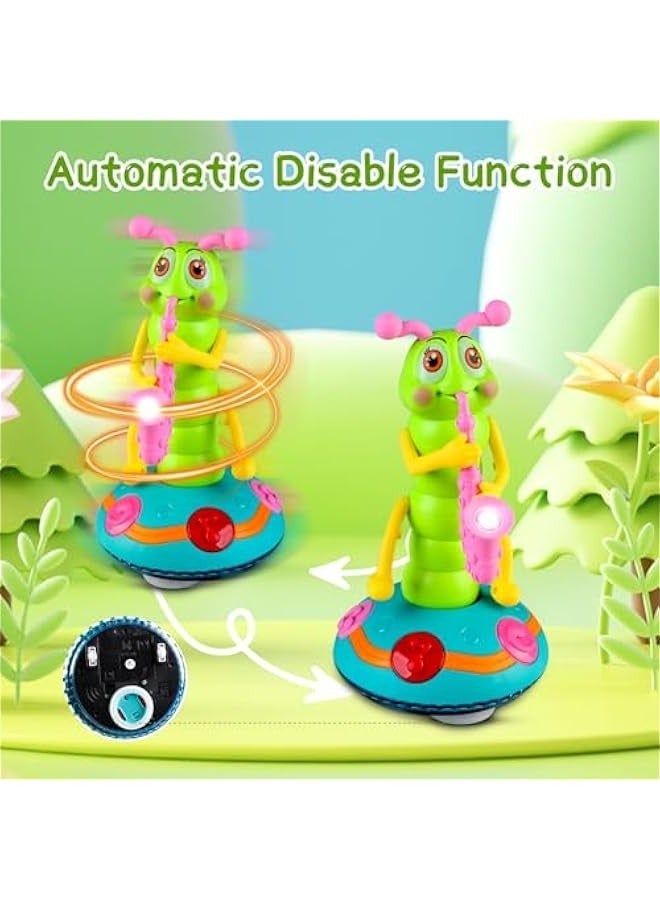 Musical Caterpillar,Children's Electric Caterpillar Saxophone Musical Toys, Dancing Saxophone Caterpillar,Dancing Saxophone Caterpillar,Crawling Toy Dancing Caterpillar - Image 2